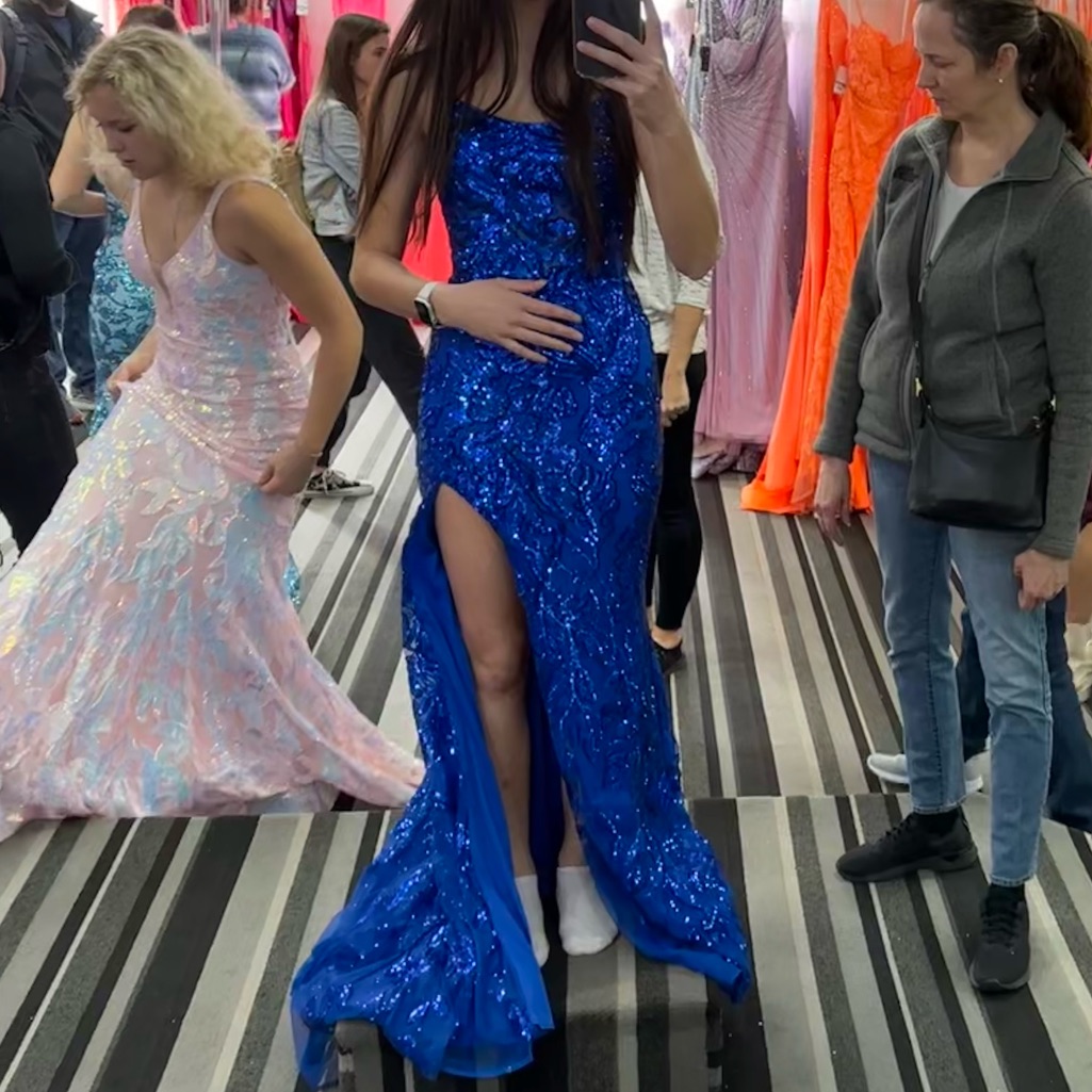 - Royal Blue Prom Dress